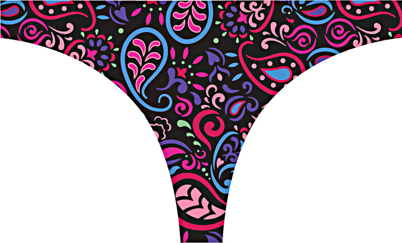 Thong Pink Paisley